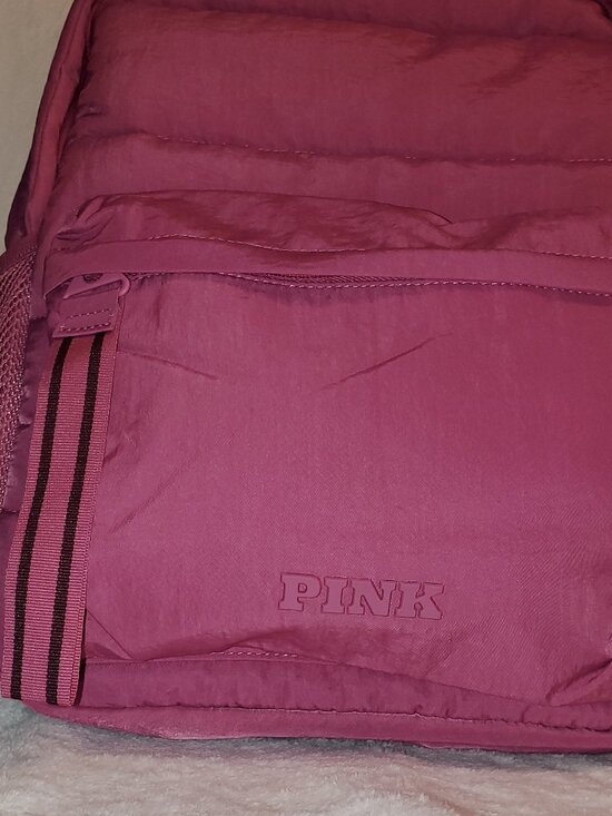 PINK Victoria’s Secret quilted Puffer Backpack - Mauve Color New w/tags! main image 4